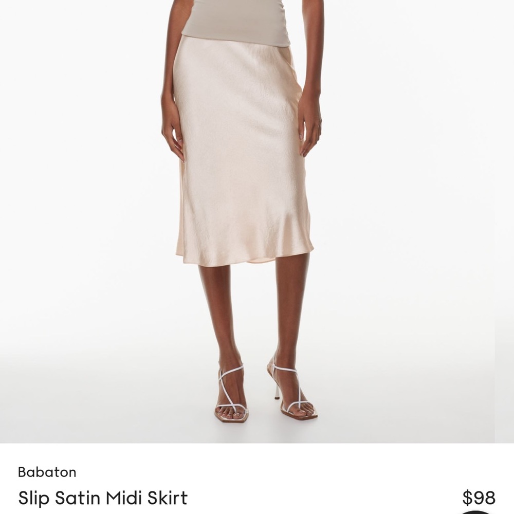 Aritzia (Babaton) Silk Slip Skirt-Size 12, never worn